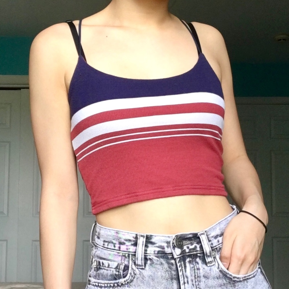 Pacsun Basic Striped Pattern Tank Cami XS